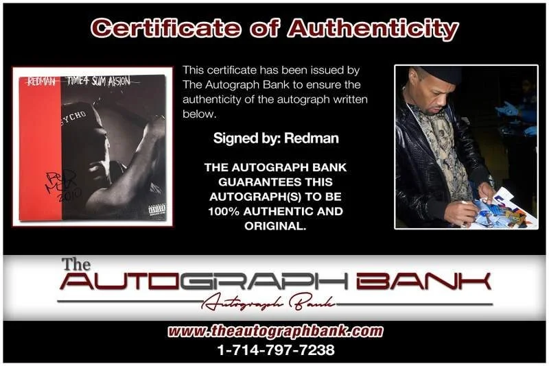 Redman — Redman authentic signed rap album W/Certificate Autographed (A0005), image 2