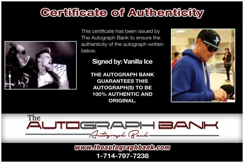 Vanilla Ice — Vanilla Ice authentic signed RAPPER 10x15 photo W/ Certificate Autographed (B18), image 2