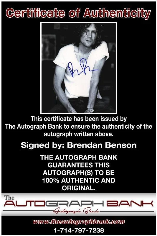 Brendan Benson — Brendan Benson The Raconteurs Authentic signed 8x10 photo |CERT Autograph 1326-a, изображение 2