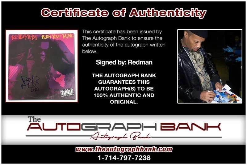 Redman — Redman authentic signed rap album W/Certificate Autographed (A0001), image 2