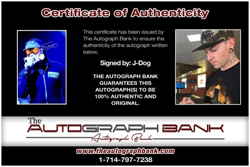 J-Dog — J-Dog Hollywood Undead authentic signed RAPPER 10x15 photo W/Cert Autographed B8, image 2