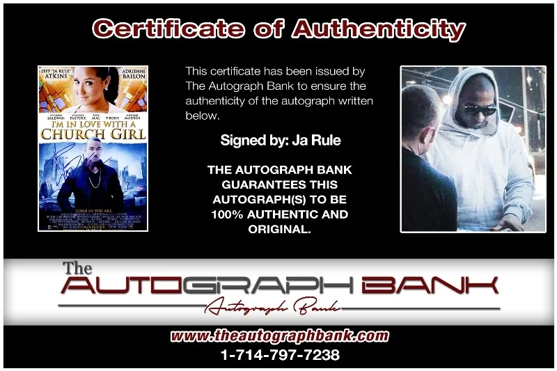 Ja Rule — Ja Rule authentic signed RAPPER 10x15 photo W/Certificate Autographed (26c), изображение 2