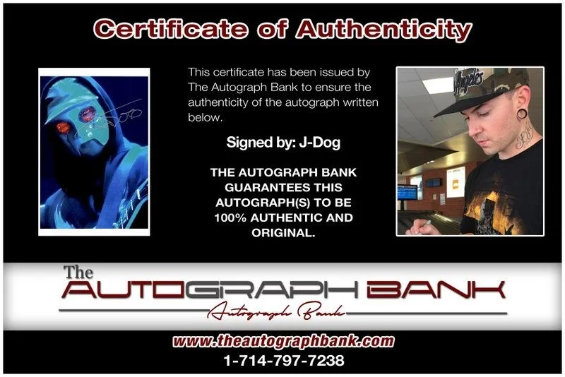 J-Dog — J-Dog Hollywood Undead authentic signed RAPPER 10x15 photo W/Cert Autographed B6, image 2