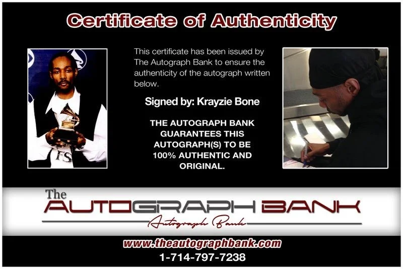 Krayzie Bone — Krayzie Bone Thugs N Harmony authentic signed 10x15 photo W/ Certificate B2, image 2