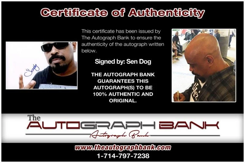 Sen Dog — Sen Dog Cypress Hill authentic signed RAPPER 10x15 photo W/Cert Autographed B3, изображение 2