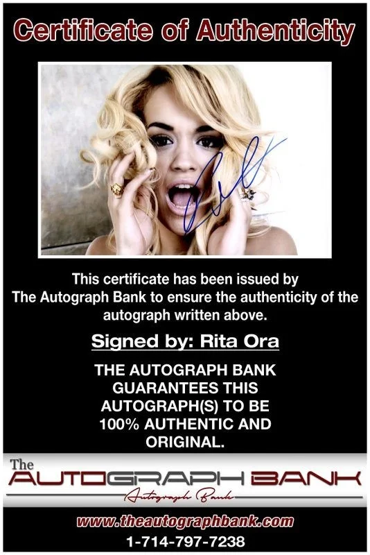 Rita Ora — Rita Ora authentic signed RAPPER 10x15 photo W/ Certificate Autographed (B1), image 2