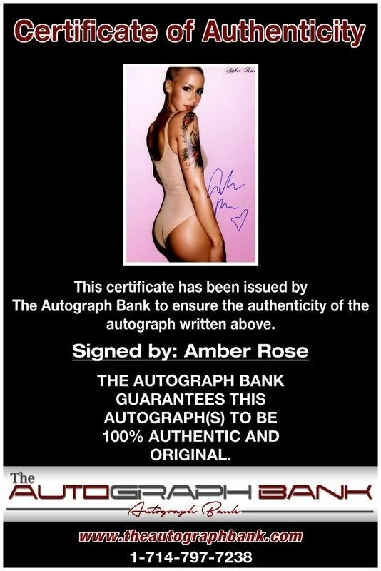 Amber Rose — Amber Rose authentic signed RAPPER 10x15 photo W/ Certificate Autographed (B2), image 2