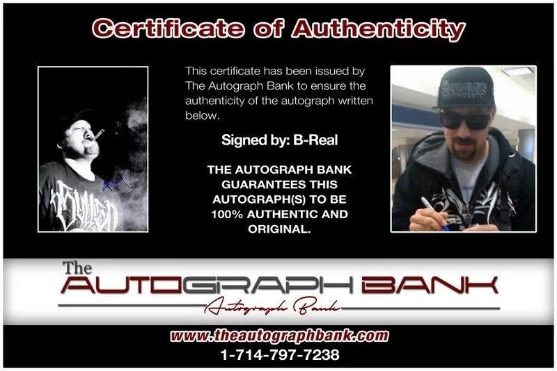 B-Real — B-Real Cypress Hill authentic signed RAPPER 10x15 photo W/Cert Autographed B9, изображение 2