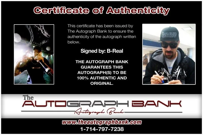 B-Real — B-Real Cypress Hill authentic signed RAPPER 10x15 photo W/Cert Autographed B1, изображение 2