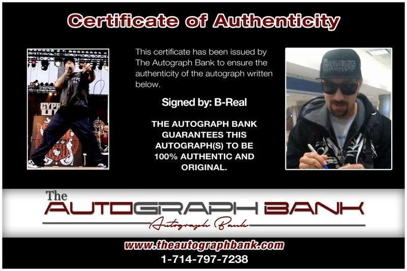 B-Real — B-Real Cypress Hill authentic signed RAPPER 10x15 photo W/Cert Autographed B12, изображение 2