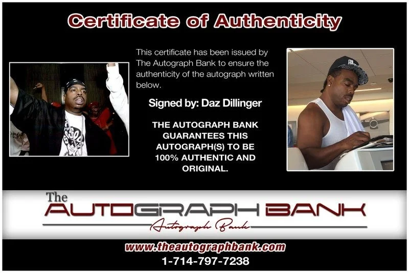 Daz Dillinger — Daz Dillinger Tha Dogg Pound authentic signed 10x15 photo W/ Certificate B3, изображение 2