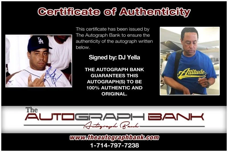 Dj Yella — Dj Yella N.W.A. authentic signed RAPPER 8x10 photo W/Certificate Autographed A24, изображение 2