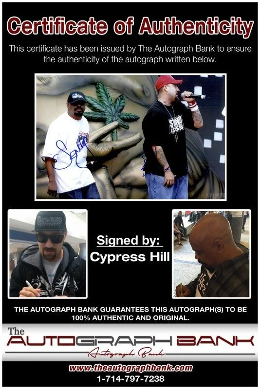Cypress Hill — Foto autêntica assinada do RAPPER 10x15 de Cypress Hill com certificado autografado (B5), image 2