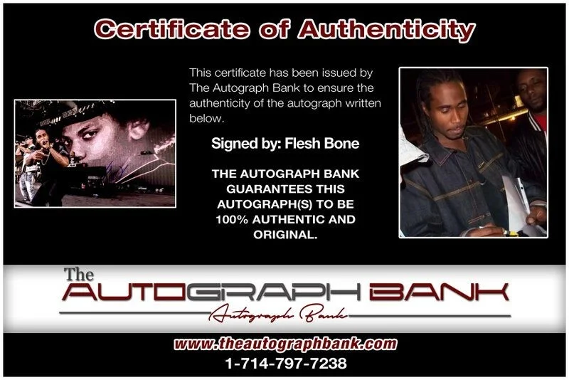 Flesh Bone — Flesh Bone Thugs N Harmony authentic signed 10x15 photo W/ Certificate B5, image 2