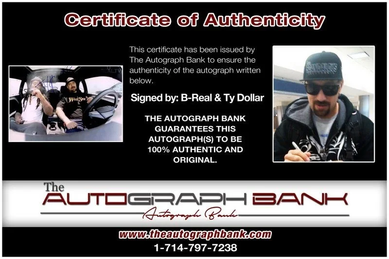 B-Real, Ty Dolla — B-Real & Ty Dolla authentic signed RAPPER 10x15 photo W/Cert Autographed B1, изображение 2