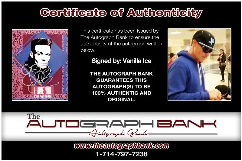 Vanilla Ice — Vanilla Ice authentic signed RAPPER 8x10 photo W/ Certificate Autographed 127r1, изображение 2