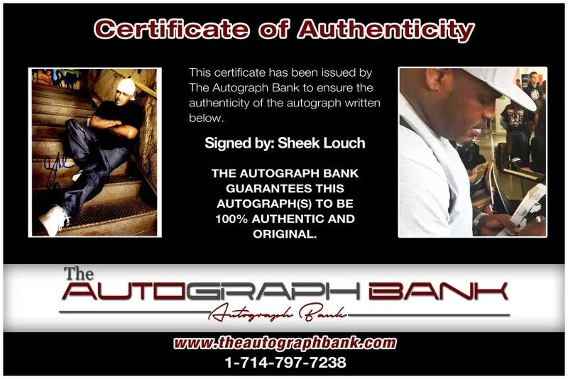 Sheek Louch — Sheek Louch LOX authentic signed RAPPER 8x10 photo W/ Certificate Autographed A9, изображение 2
