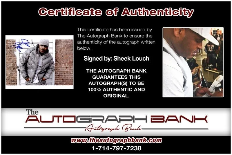 Sheek Louch — Sheek Louch LOX authentic signed RAPPER 8x10 photo W/ Cert Autographed A13, изображение 2