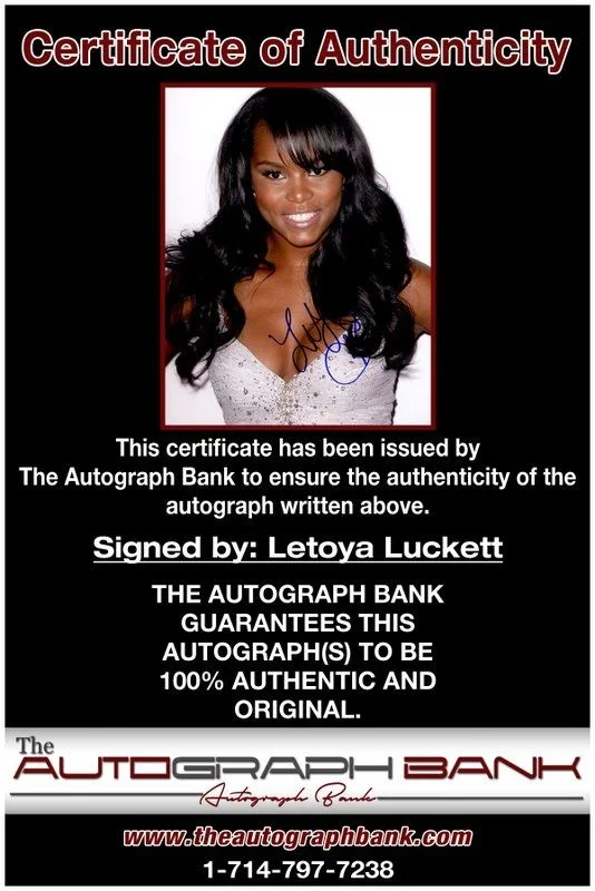 Letoya Luckett — Letoya Luckett Destiny's Child authentic signed 8x10 photo W/ Certificate A4, image 2