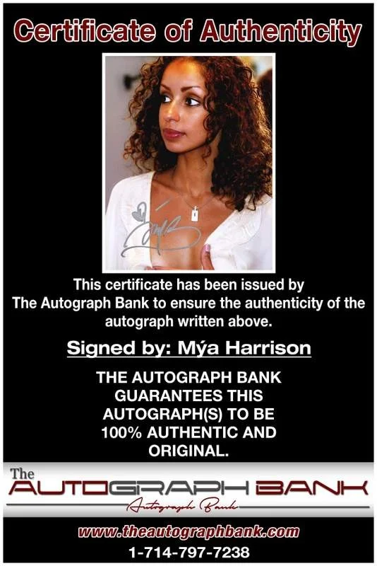 Mya Harrison — Mya Harrison authentic signed rap 8x10 photo W/Certificate Autographed (A00003), image 2