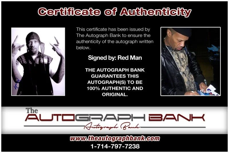 Redman — Redman Wu-Tang authentic signed RAPPER 8x10 photo W/ Certificate Autographed A16, image 2
