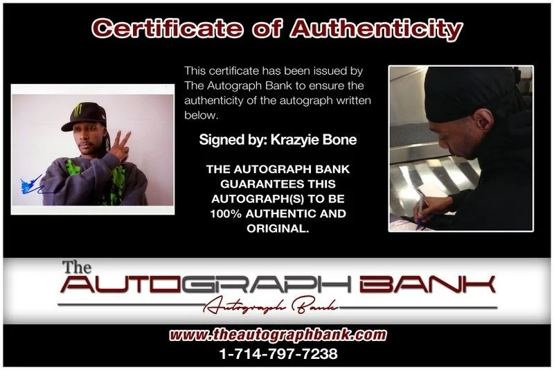 Krazyie Bone — Krayzie Bone Thugs N Harmony authentic signed 8x10 photo W/ Certificate A5, image 2
