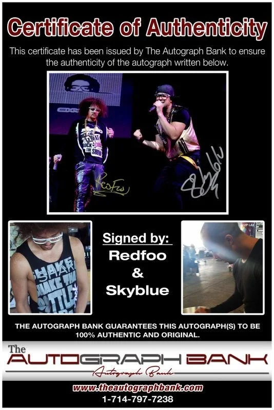 Lmfao — LMFAO Party Rock authentic signed RAPPER 8x10 photo W/Certificate Autographed A7, изображение 2