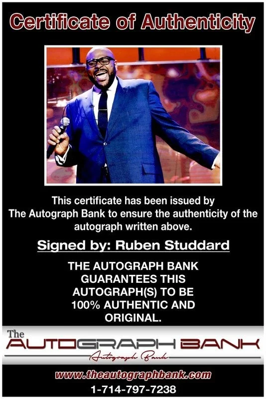 Ruben Studdard — Ruben Studdard authentic signed RAPPER 8x10 photo W/ Certificate Autographed A5, image 2