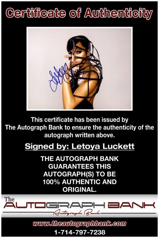 Letoya Luckett — Letoya Luckett Destiny's Child authentic signed 8x10 photo W/ Certificate A10, image 2