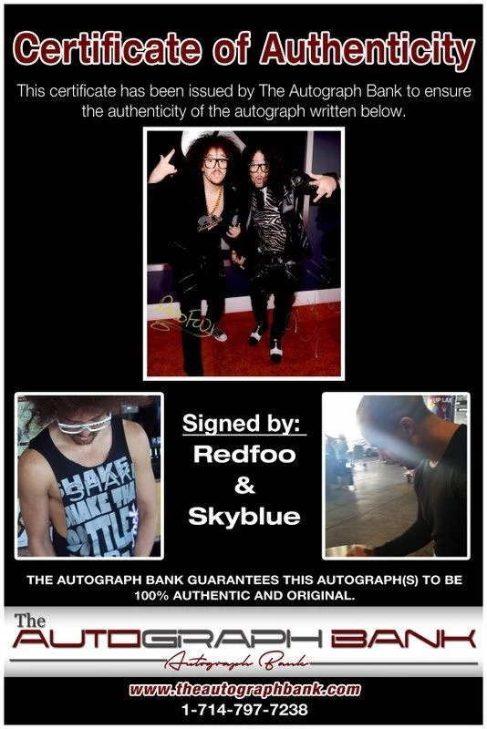 Lmfao — LMFAO Party Rock authentic signed RAP 8x10 photo W/ Certificate Autographed A13, изображение 2