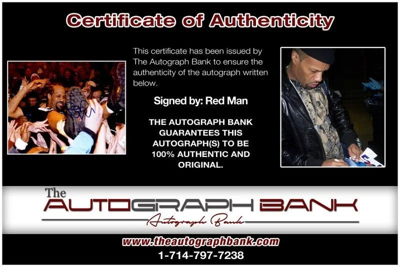 Redman — Redman Wu-Tang authentic signed RAPPER 8x10 photo W/ Certificate Autographed A1, image 2