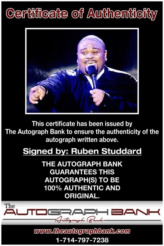 Ruben Studdard — Ruben Studdard authentic signed RAPPER 8x10 photo W/ Certificate Autographed A4, image 2