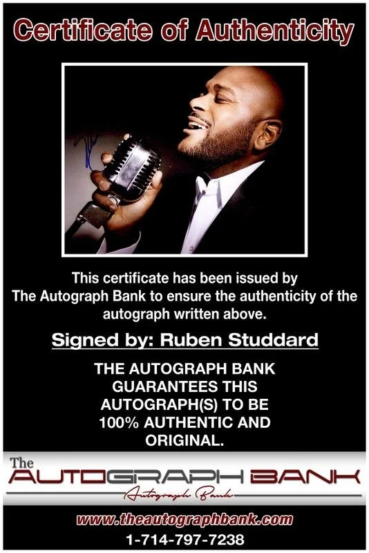Ruben Studdard — Ruben Studdard authentic signed RAPPER 8x10 photo W/ Certificate Autographed A2, image 2