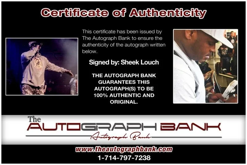 Sheek Louch — Sheek Louch LOX authentic signed RAPPER 8x10 photo W/ Cert Autographed A11, изображение 2