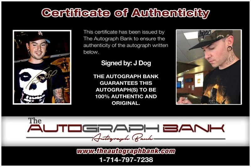 J-Dog — J-Dog Hollywood Undead authentic signed RAPPER 8x10 photo W/Cert Autographed A14, изображение 2