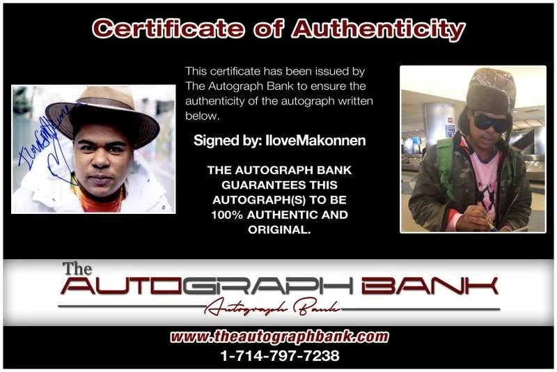 Ilovemakonnen — Singer Ilovemakonnen authentic signed RAPPER 8x10 photo W/Cert Autographed A3, изображение 2