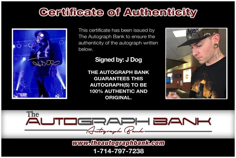 J-Dog — J-Dog Hollywood Undead authentic signed RAPPER 8x10 photo W/Cert Autographed A12, image 2