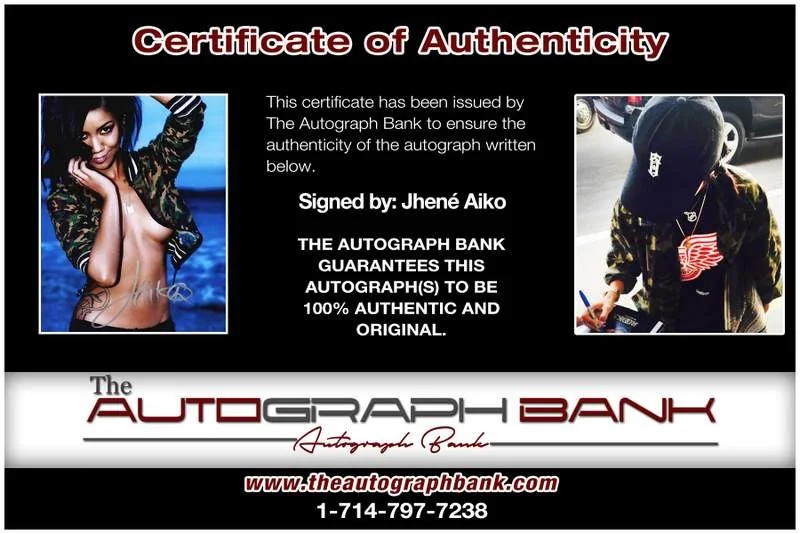 Jhene Aiko — Jhene Aiko authentic signed rap 8x10 photo W/Certificate Autographed (A00813), изображение 2