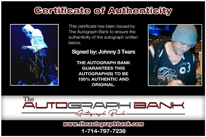 Johnny 3 Tears — Johnny 3 Tears authentic signed RAPPER 8x10 photo W/Cert Autographed 81132016-t1, image 2