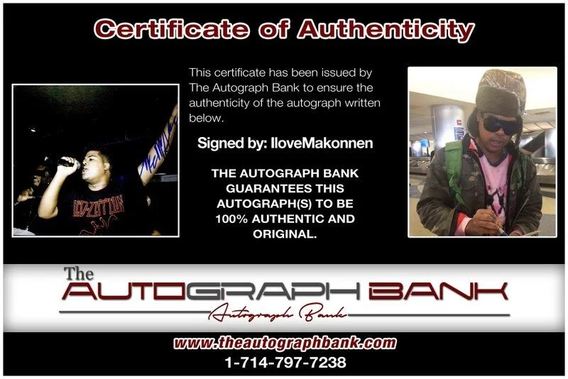 Ilovemakonnen — Singer Ilovemakonnen authentic signed RAPPER 8x10 photo W/Cert Autographed A9, image 2