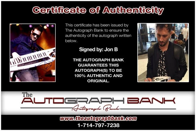 Jon B — Jon B authentic signed RAPPER 8x10 photo W/ Certificate Autographed (A22), image 2
