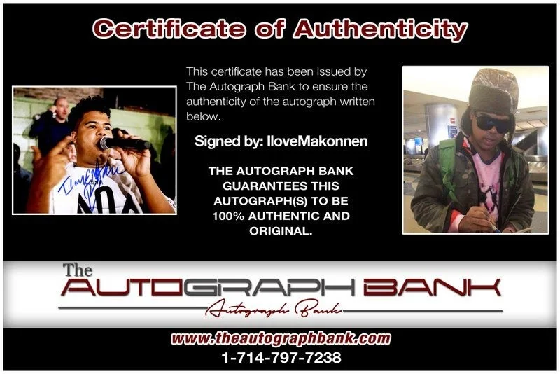 Ilovemakonnen — Singer Ilovemakonnen authentic signed RAPPER 8x10 photo W/Cert Autographed A8, image 2