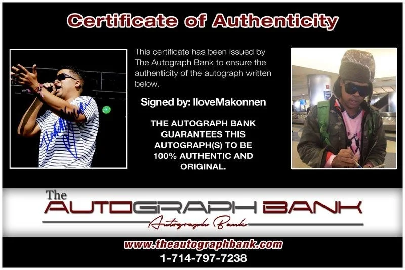 Ilovemakonnen — Singer Ilovemakonnen authentic signed RAPPER 8x10 photo W/Cert Autographed A7, image 2