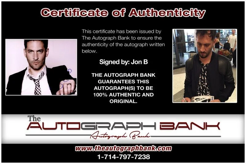 Jon B — Jon B authentic signed RAPPER 8x10 photo W/ Certificate Autographed (A5), image 2
