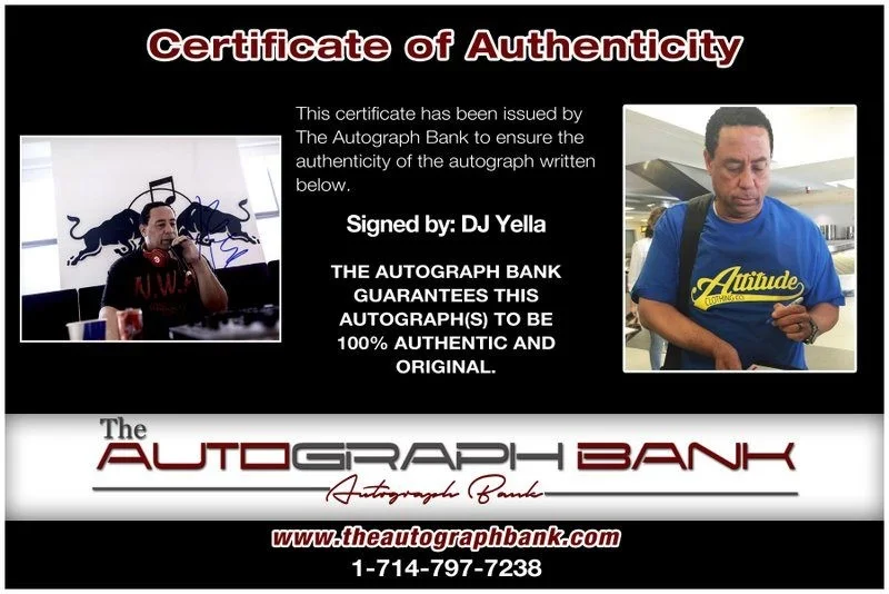 Dj Yella — Dj Yella N.W.A. authentic signed RAPPER 8x10 photo W/ Certificate Autographed A3, изображение 2