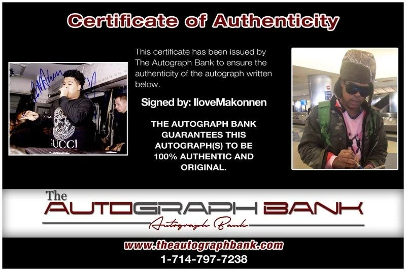 Ilovemakonnen — Singer Ilovemakonnen authentic signed RAPPER 8x10 photo W/Cert Autographed A12, изображение 2