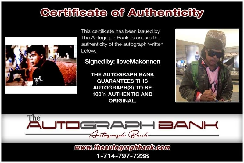 Ilovemakonnen — Singer Ilovemakonnen authentic signed RAPPER 8x10 photo W/Cert Autographed A15, изображение 2