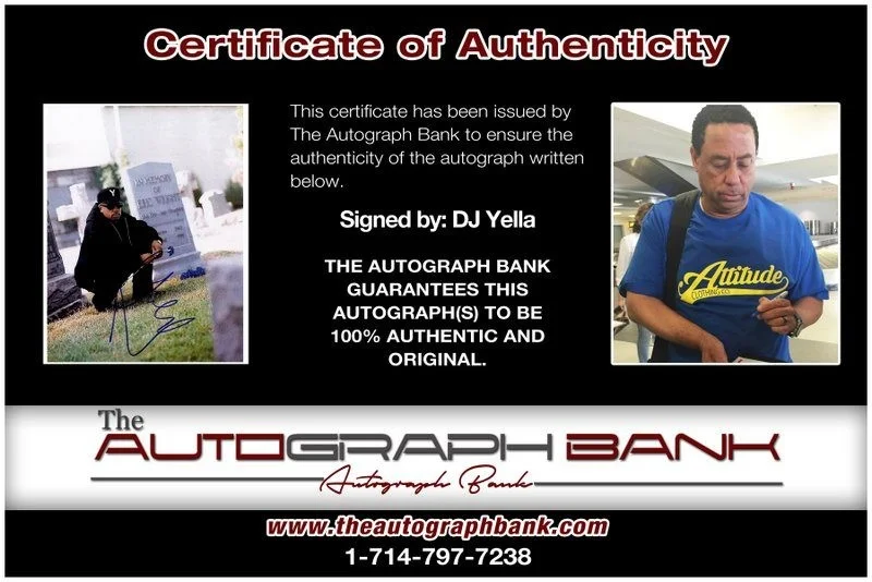 Dj Yella — Dj Yella N.W.A. authentic signed RAPPER 8x10 photo W/ Certificate Autographed A2, изображение 2