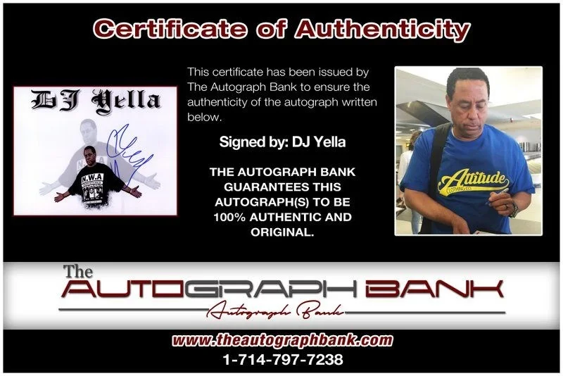Dj Yella — Dj Yella N.W.A. authentic signed RAPPER 8x10 photo W/Certificate Autographed A15, изображение 2