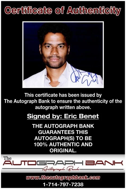 Eric Benet — Eric Benet authentic signed RAPPER 8x10 photo W/ Certificate Autographed (A14), image 2